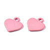 Spray Painted Alloy Charms PALLOY-S133-005C-RS-2