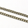 Vintage Iron Twisted Chain Necklace Making for Pocket Watches Design CH-R062-AB-3