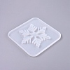 Christmas Snowflake Cup Mat Silicone Molds X-DIY-K017-13-3