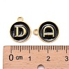 Golden Plated Alloy Charms LS-X-ENAM-S118-02D-3