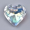 K9 Glass Rhinestone Pendants GLAA-Q087-06-1
