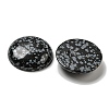 Natural Snowflake Obsidian Cabochons G-C115-02B-14-2