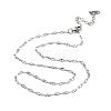 Non-Tarnish 304 Stainless Steel Textured Dapped Chain Necklace NJEW-D045-02P-1
