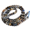 Natural Sodalite Beads Strands G-A097-A12-03-3