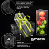 Transparent PET Tea Storage Boxes CON-WH0106-08H-4