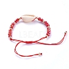 Adjustable Nylon Thread Braided Bead Bracelets BJEW-JB05211-3