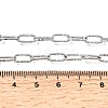 4MM 304 Stainless Steel Textured Paperclip Chain Necklaces for Man and Women SA-CBAB767-12P-5