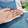 15Pcs 5 Styles 304/201 Stainless Steel Chain Extender STAS-TA0005-80-5