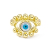 Natural Shell Evil Eye Open Cuff Ring RJEW-I091-06G-2