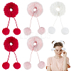 Fur Plush Elastic Hair Accessories OHAR-PH0001-35A-1