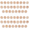 52Pcs 26 Styles Beech Wood Beads WOOD-PA0001-60-7