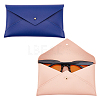 2Pcs 2 Colors PU Imitation Leather Envelope Glasses Bag FIND-GA0002-73-2