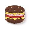 Hamburger Food Grade Eco-Friendly Silicone Beads SIL-WH0012-034C-1