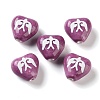 Printed Handmade Porcelain Beads FIND-H023-01B-1
