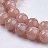 Natural Sunstone Beads Strands X-G-J157-8mm-07-3