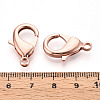 Brass Lobster Claw Clasps KK-YW0004-01E-RG-3