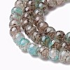 Spray Painted Glass Beads Strands X-GLAA-A038-C-48-3