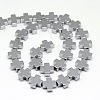 Electroplate Non-magnetic Synthetic Hematite Beads Strands G-I096-03-2