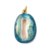 304 Stainless Steel Enamel Pendants STAS-B093-33G-08-1