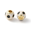 Brass Enamel Beads KK-P294-37G-01-1