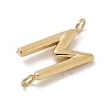 304 Stainless Steel Letter Connector Charms STAS-M108-01G-13-2