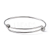 Tarnish Resistant Adjustable 316 Surgical Stainless Steel Expandable Bangle Making LS-MAK-M188-02-1