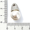 Rack Plating Brass Pave Clear Cubic Zirconia Beads KK-M282-38P-3