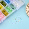 24 Colors 12/0 Glass Seed Beads SEED-X0052-02-2mm-4