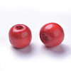 Dyed Natural Wood Beads WOOD-Q006-10mm-01-LF-2