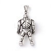 Tibetan Style 304 Stainless Steel Pendants STAS-P305-38AS-2