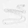Iron Cable Chains Necklace Making MAK-R013-70cm-S-2