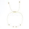 Bohemian Style Glass Braided Beads Bracelets EW0556-6-1