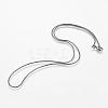 Eco-Friendly Rack Plating Brass Chain Necklaces MAK-G002-05B-A-FF-2