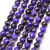 Natural Fire Crackle Agate Bead Strands G-K166-06F-8mm-01-1