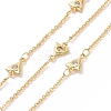 Clear Cubic Zirconia Triangle Link Chains CHC-G016-05G-1