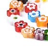 Handmade Millefiori Glass Bead Strands X-LAMP-J035-8mm-02-2
