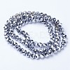 Electroplate Transparent Glass Beads Strands EGLA-A034-T10mm-UA05-2