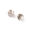 925 Sterling Silver Crimp Beads Cover STER-G027-27S-2.5mm-2