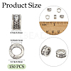 150Pcs Tibetan Style Beads FIND-PA0001-66-2