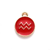 Alloy Enamel Pendants X-ENAM-S124-01B-07J-2
