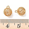 Brass Micro Pave Clear Cubic Zirconia Pendants KK-D261-01G-10-3