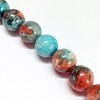 Synthetic Fossil Beads Strands G-L028-10mm-05-2