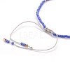 Nylon Thread Braided Bead Bracelets BJEW-E360-03-4