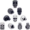 10Pcs 5 Style 304 Stainless Steel European Beads OPDL-UN0001-04-1