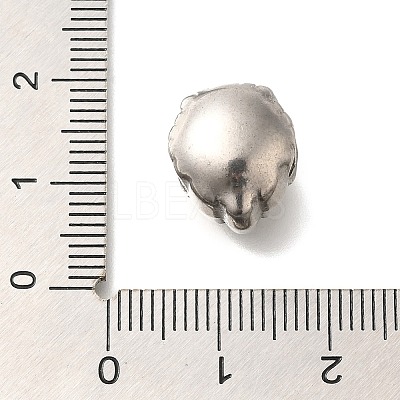 Anti-Tarnish 304 Stainless Steel European Beads STAS-I321-50P-1