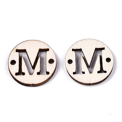 Unfinished Natural Poplar Wood Links Connectors WOOD-S045-140A-01M-1