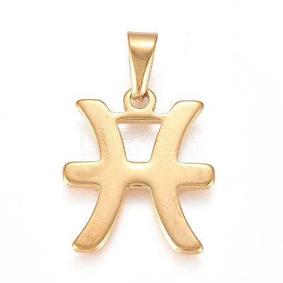 304 Stainless Steel Pendants STAS-L210-06B-G-01-1