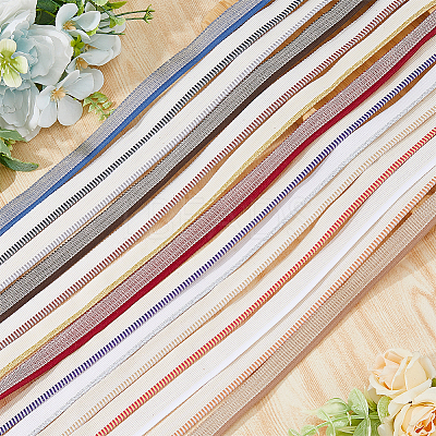 14Pcs 14 Styles Polycotton & Polyester Ribbon OCOR-FH0001-35A-1