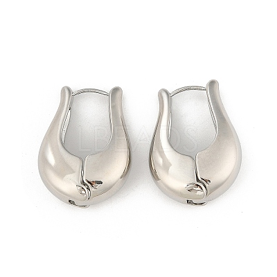Brass Hoop Earrings for Women LS-EJEW-U041-05P-1