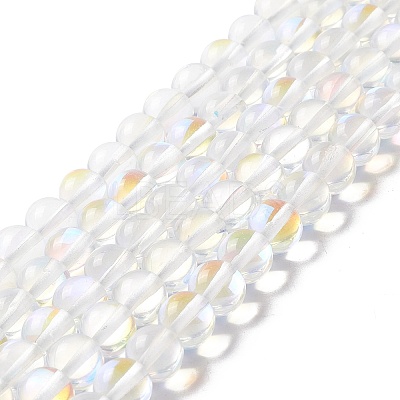 Synthetic Moonstone Beads Strands G-E573-02B-14-1